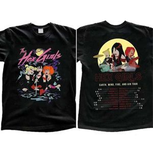 Hex Girls Rock Band Music Concert 2 Sided Unisex Graphic Fan T-Shirt